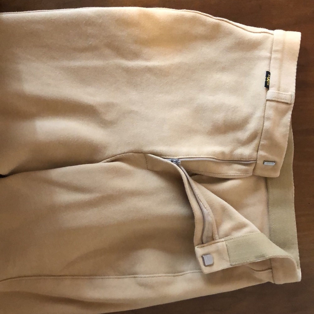 Saxon Kids Beige Riding Breeches - size Child = C16 - Picture 12 of 15
